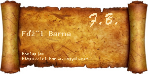 Fél Barna névjegykártya